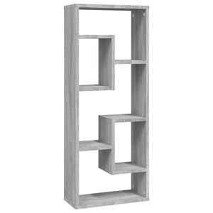 vidaXL Estanter&iacute;a de pared madera de ingenier&iacute;a gris Sonoma 36x16x90cm
