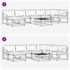 vidaXL Conjunto de sof&aacute;s de exterior 8 pcs Gris Natural y Claro