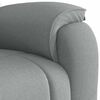 vidaXL Sill&oacute;n reclinable de masaje de tela gris claro