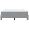 vidaXL Cama tipo Box Spring con colch&oacute;n Gris Claro 160 x 200 cm tela