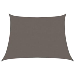 vidaXL Toldo de vela gris antracita HDPE 160 g/m&sup2; 4/5x3 m