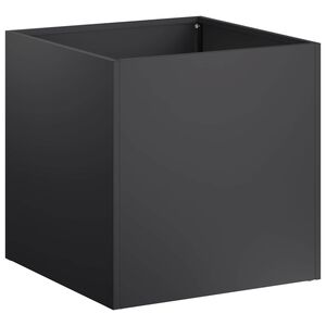 vidaXL Macetero de Jard&iacute;n Negro 20 x 20 x 20 cm Acero laminado en fr&iacute;o