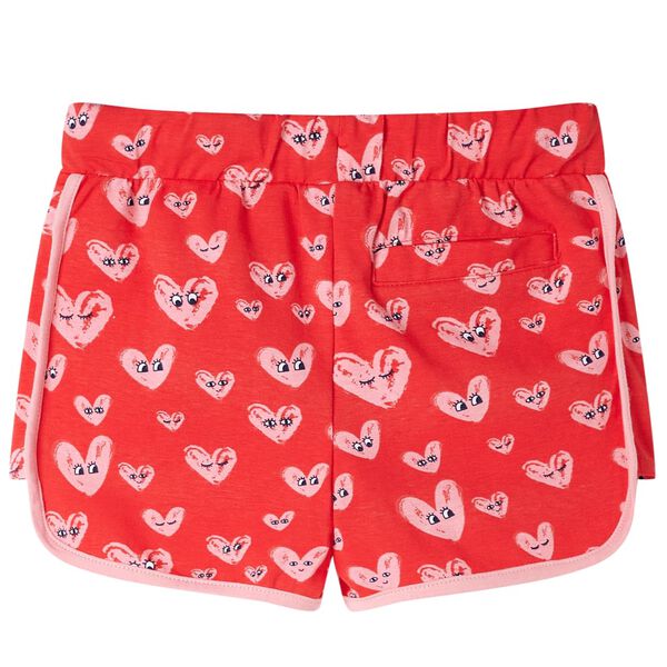 Pantal&oacute;n corto infantil con cord&oacute;n rojo 104