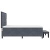 vidaXL Cama tipo Box Spring Gris oscuro 160 x 200 cm Terciopelo