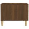vidaXL Mesa de centro madera contrachapada roble marrón 50x50x40 cm