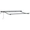 vidaXL Armaz&oacute;n de toldo manual con LEDs Gris Claro 3 x 2,5 m