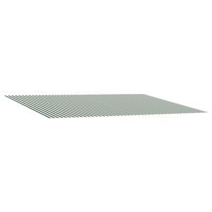 vidaXL Tela de Repuesto para Toldos Verde y blanco 300 x 250 cm