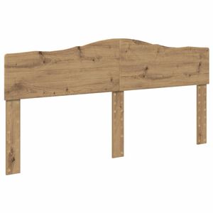 vidaXL Cabecero Roble artesanal Madera contrachapada