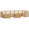 vidaXL Conjunto de sof&aacute;s de exterior 8 uds. Blanco