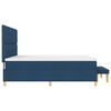 vidaXL Cama tipo Box Spring con colch&oacute;n Azul 200 x 200 cm tela