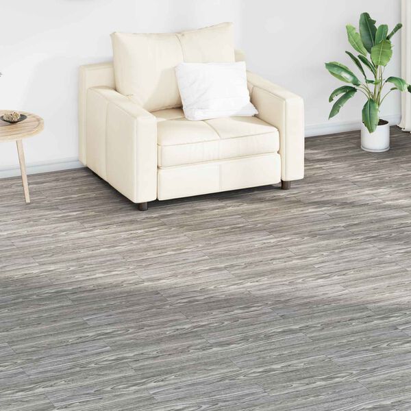 vidaXL Tableros de Suelo 36 pcs Gris oscuro 5,02 m&sup2; PVC