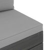 vidaXL Muebles de pal&eacute;s de jard&iacute;n 6 piezas cojines madera maciza pino