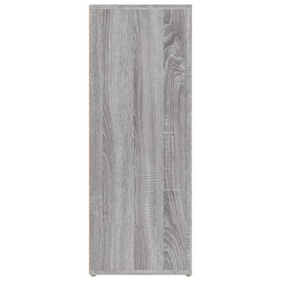 vidaXL Aparador de madera contrachapada gris Sonoma 80x30x80 cm