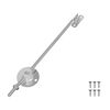 vidaXL Bisagra de soporte para tapa 12 uds. Plateado 194 x 36 x 18 mm