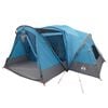 vidaXL Carpa de caba&ntilde;a con toldo resistente al agua 10 personas Azul