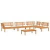 vidaXL Set de sof&aacute;s de palets de jard&iacute;n 5 pzas madera maciza de acacia
