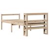 vidaXL Cama personas mayores con cabecero madera maciza pino 90x200 cm