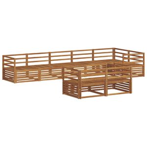 vidaXL Conjunto de sof&aacute;s de exterior 8 pcs Natural