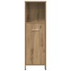 vidaXL Juego de muebles baño 4 piezas madera ingeniería roble artisan
