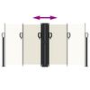 vidaXL Toldo lateral retr&aacute;ctil crema 120x600 cm