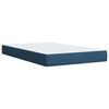 vidaXL Cama box spring con colch&oacute;n tela azul 120x200 cm