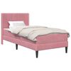 vidaXL Estructura de cama con colch&oacute;n Rosa 100 x 200 cm Terciopelo