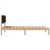 vidaXL Estructura de cama Negro 100 x 200 cm Madera de pino macizo
