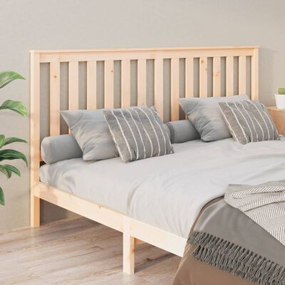 vidaXL Cabecero de cama madera maciza de pino 186x6x101 cm