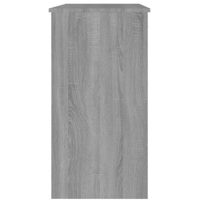 vidaXL Escritorio de madera contrachapada gris Sonoma 80x40x75 cm