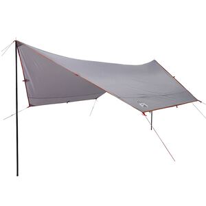 vidaXL Lona de camping impermeable gris y naranja 430x380x210 cm