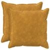 vidaXL Funda de almohada 2 uds. HOUTEN Amarillo 80 x 80 cm