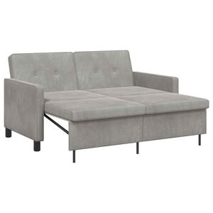 vidaXL Sof&aacute; cama Gris Claro 154 x 94,5 x 80,5 cm Tela