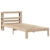 vidaXL Estructura de cama con cabecero madera maciza pino 100x200 cm