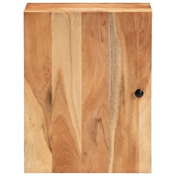 vidaXL Armario de ba&ntilde;o de pared madera maciza de acacia 38x33x48 cm