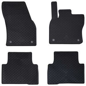 vidaXL Alfombrilla de Coche 4 pcs Negro VW TIGUAN , para TOURAN TPE