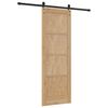 vidaXL Puerta Corredera Natural y negro 73,5 x 211 cm