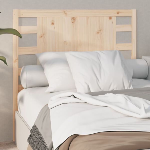 vidaXL Cabecero de cama madera maciza de pino 96x4x100 cm