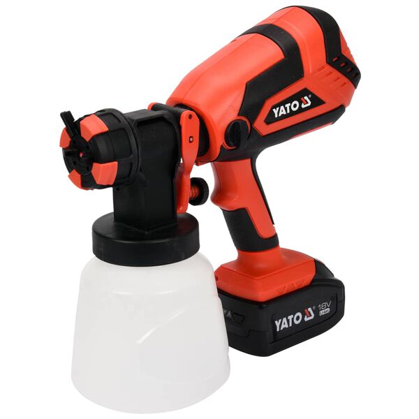 YATO Pistola pulverizadora con bater&iacute;a iones de litio 4,0Ah 18V 1L/min