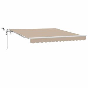 vidaXL Toldo retr&aacute;ctil Beige 300 x 250 cm Poli&eacute;ster