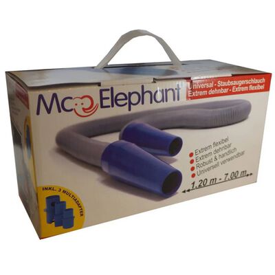 Mc Elephant Manguera de aspiradora extensible 7 m gris