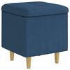 vidaXL Ottoman con Almacenamiento Azul 40 x 40 x 45 cm tela