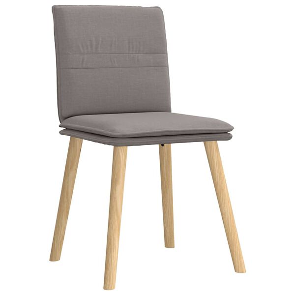 vidaXL Sillas de comedor 6 unidades de tela gris taupe