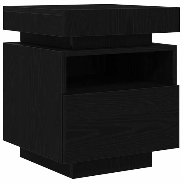 vidaXL Cabecero Roble negro 40 x 39 x 48.5 cm Madera contrachapada
