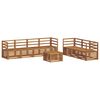 vidaXL Juegos de sof&aacute;s 8 pcs Natural Madera de Acacia S&oacute;lida