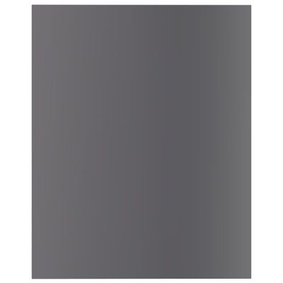 vidaXL Estantes estantería 8 uds aglomerado gris brillo 40x50x1,5 cm