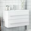 vidaXL Mueble de ba&ntilde;o con lavabo integrado blanco