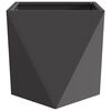 vidaXL Jardinera 2 pcs Negro 50 x 50 x 50 cm Acero