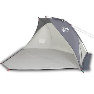 vidaXL Tienda de playa 185T poli&eacute;ster gris 268x223x125 cm