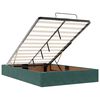vidaXL Estructura cama otomana colchones terciopelo verde oscuro