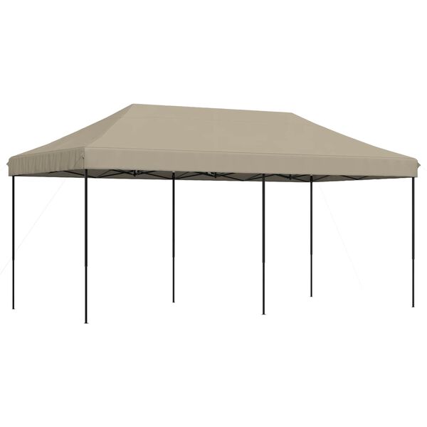 vidaXL Carpa de Fiesta Taup&eacute; 292 x 580 x 315 cm Tela Oxford